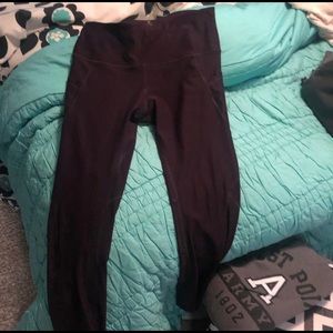 Purple athletic leggings